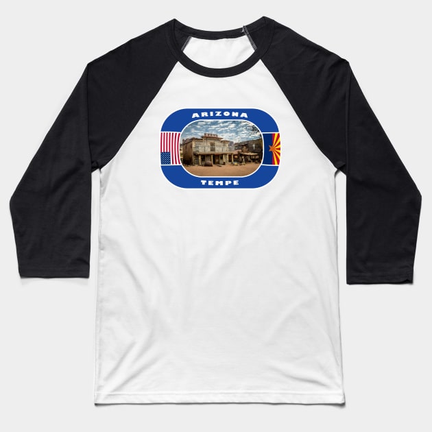 Arizona, Tempe City, USA Baseball T-Shirt by DeluxDesign